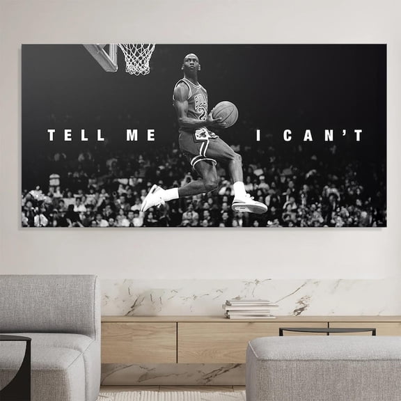 Tell Me I Cant Basketball Print, Motivational Sports Wall Art, Unframed Paper Poster 8x10in