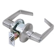 thumbnail image 1 of Tell Manufacturing CL100619 Storeroom Lever, Steel, Satin Chrome, 2-3/8 x 2-3/4 in Backset, 1-3/8 to 2 in Thick Door, 1 of 1