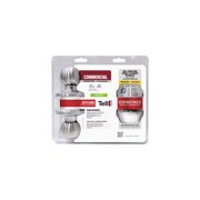 Tell Stainless Steel Entry Door Handleset - Pack of 2
