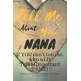 thumbnail image 1 of Tell Me about You Nana: If You Don't Tell Me, Who Will? This Is Important to Me! People You Will Never Know Will Want to Read This. Your Future Family!, (Paperback), 1 of 1