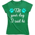 thumbnail image 1 of Tell Your Dog I Said Hi - Funny Dog Lover Women's Gift T-Shirt, 1 of 4