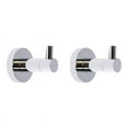 thumbnail image 1 of Tella Round Series 2-Piece Stainless Steel Robe Hook Set in Polished Chrome, 1 of 7