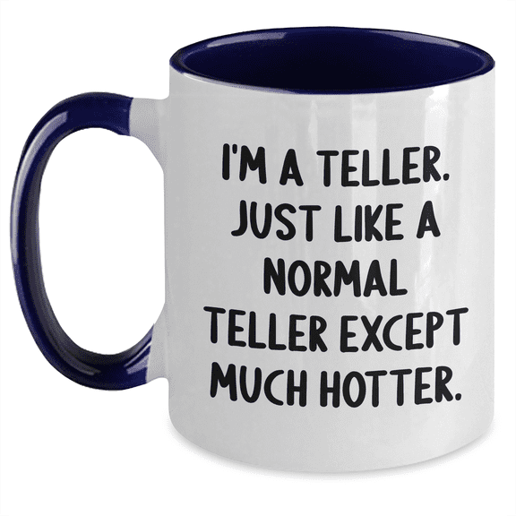 Teller Humor Gifts for Men and Women - Funny Two Tone Coffee Mug, Perfect for Graduation