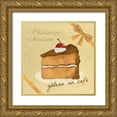 thumbnail image 1 of Teller, Skip 12x12 Gold Ornate Wood Framed with Double Matting Museum Art Print Titled - Gâteau au cafe, 1 of 4