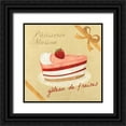 thumbnail image 1 of Teller, Skip 20x20 Black Ornate Wood Framed with Double Matting Museum Art Print Titled - Gâteau de fraises, 1 of 4