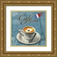 thumbnail image 1 of Teller, Skip 20x20 Gold Ornate Wood Framed with Double Matting Museum Art Print Titled - Cafe au lait, 1 of 4