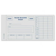Teller Transfer Ticket Debit/Credit Pack of 100 2 Copies Each Form
