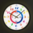thumbnail image 1 of Telling Time Learning Wall Clock with LED Backlight Sound Control, 1 of 6