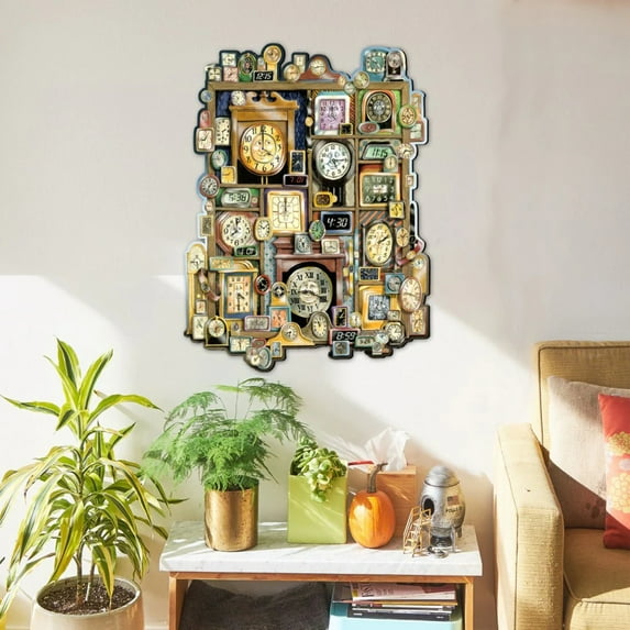 Telling Time Whimsical Wall Art, Door Hanger by Laura Seeley | Love Family Kids Decor - 8513014-LS