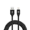 thumbnail image 1 of Tellur Extendable USB to Lightning Cable, 3A, 1.8m, Compatible with Apple Devices, Black, 1 of 5