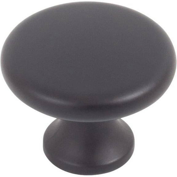 Telluride Cabinet/Bi-Fold Door Knob, 1-1/2 Inches, Matte Black by Stone Harbor Hardware