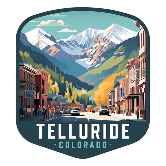 Telluride Colorado Souvenir Decorative Vinyl Decal Sticker (6-Inch)