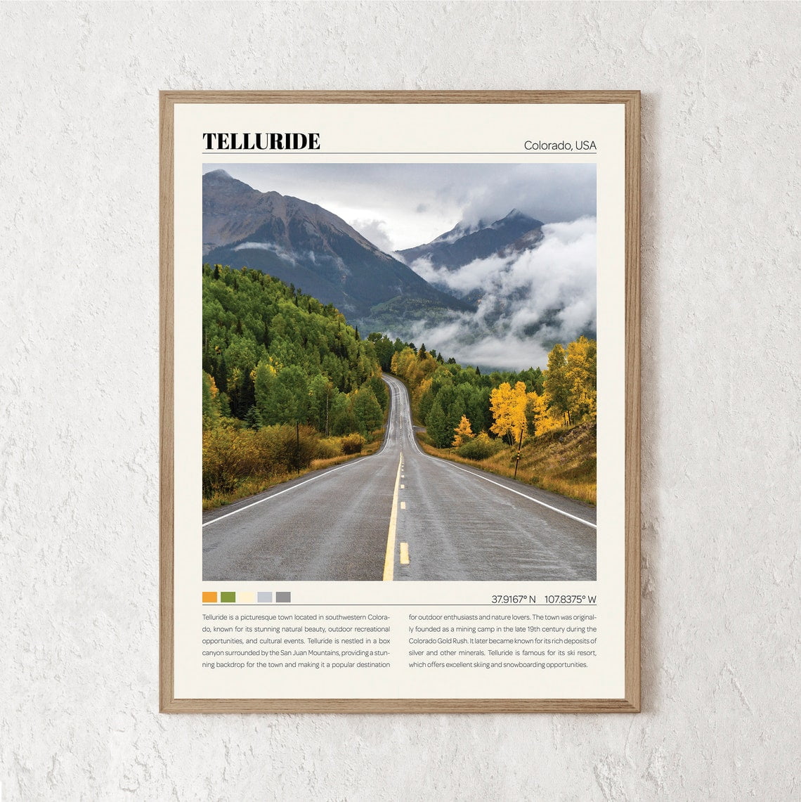 Telluride Print, Telluride Wall Art, Telluride Poster, Telluride Photo ...