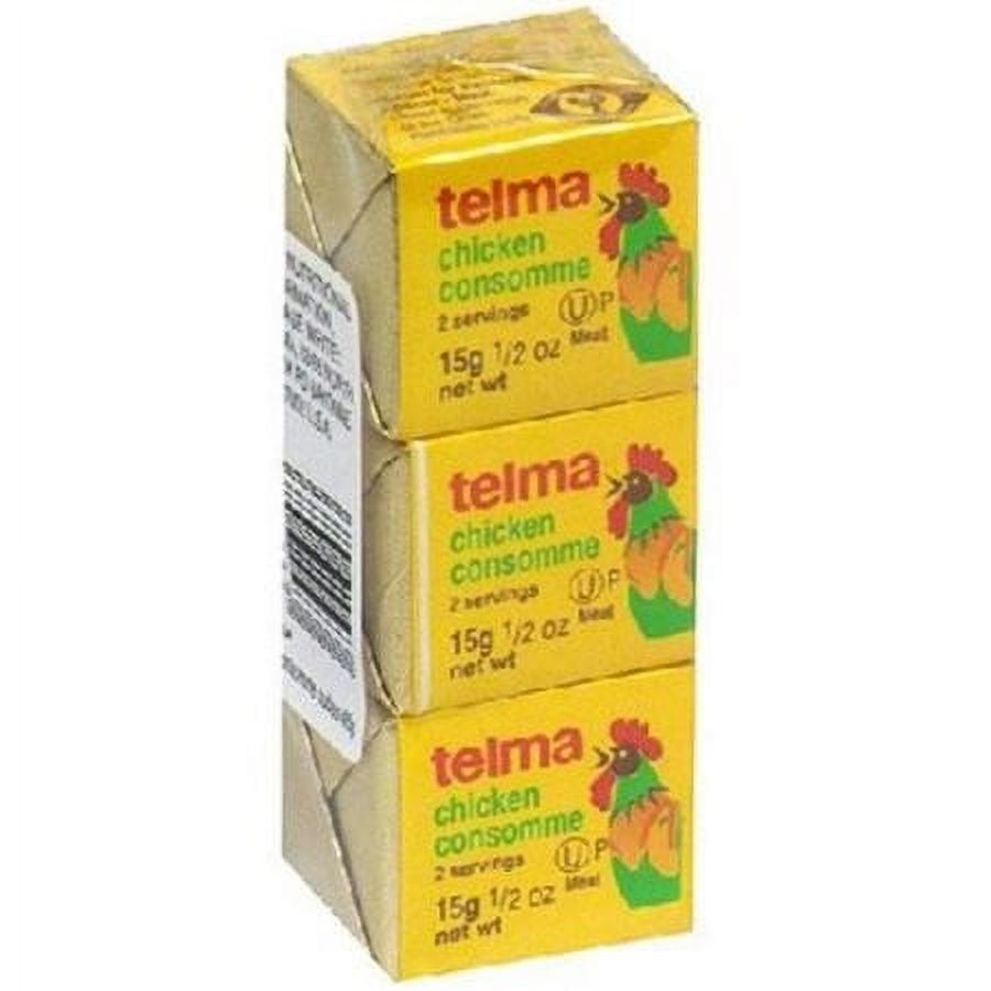 Telma Cubes,Chicken Consomme, 3/ 0.5 Ounce Cubes