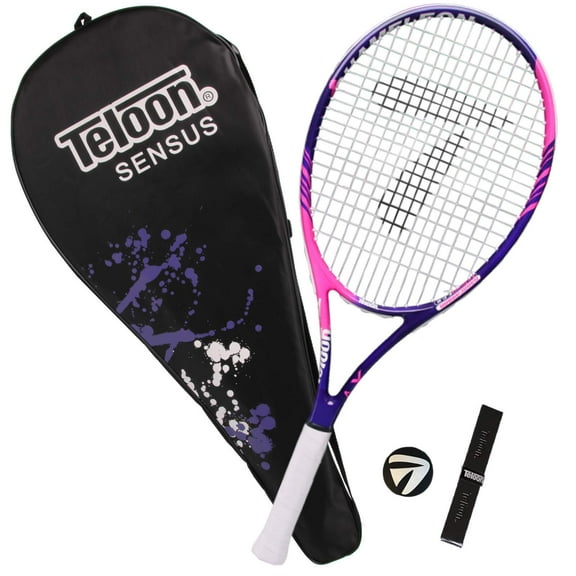 Teloon Sensus Series - Adult Tennis Racquet, Women Tennis Racket Includes Bag Cover, Shock Absorber, Tennis Grip (Midnight Purple)