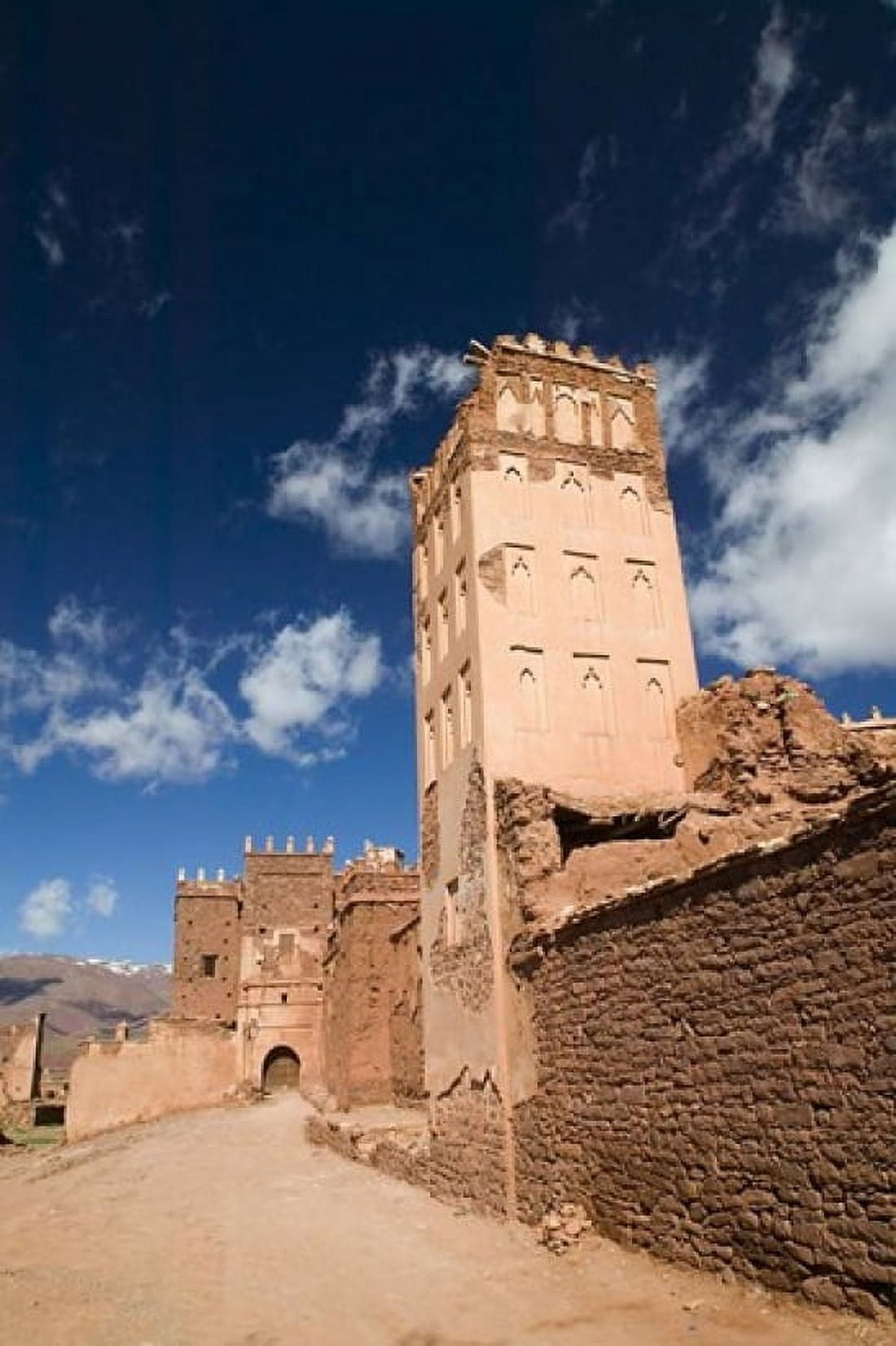 Telouet Village Ruins of the Glaoui Kasbah South of the High Atlas Morocco Canvas Art - Walter Bibikow DanitaDelimont (23 x 34)