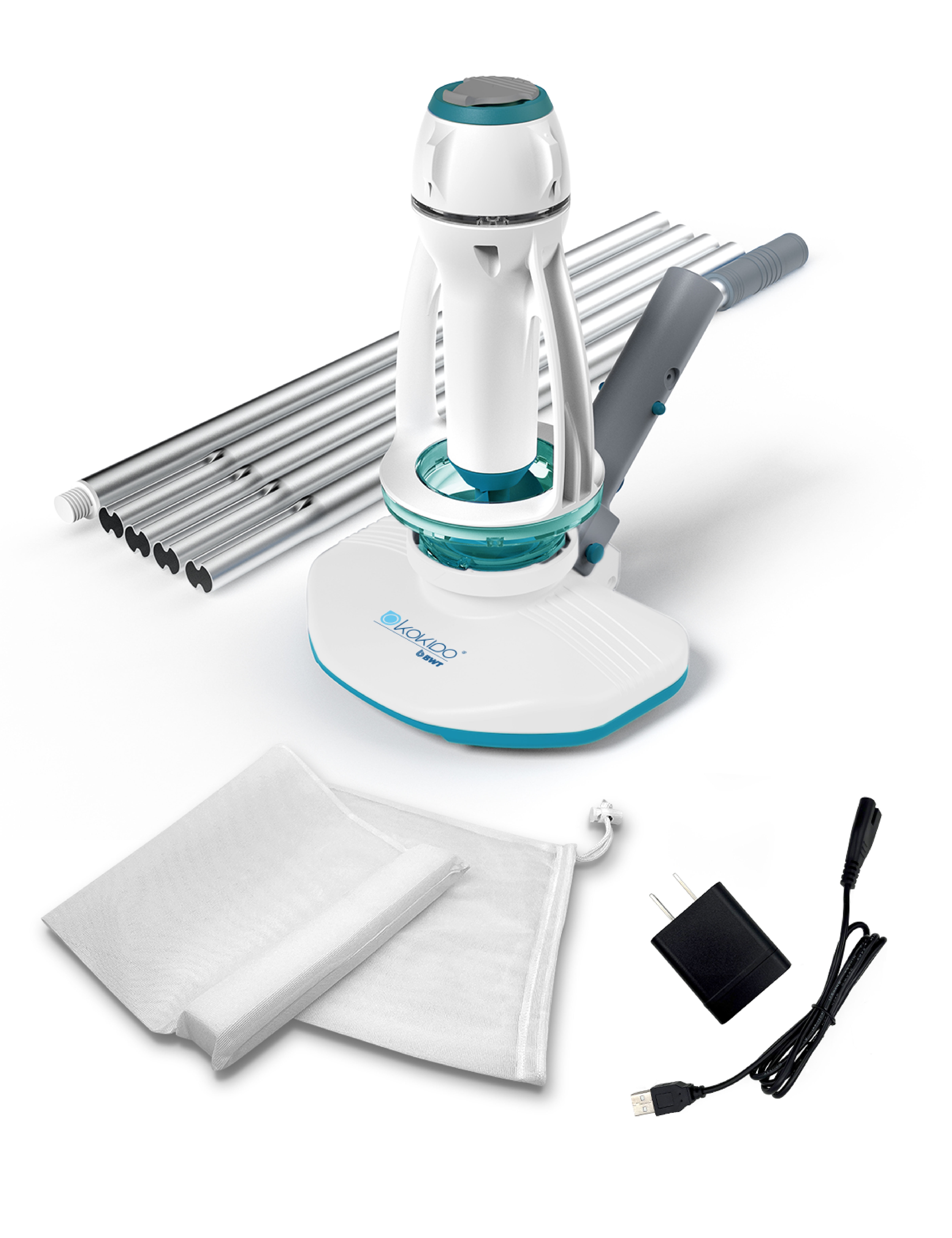 Kokido White and Blue Telsa 18 Rechargeable Pool Vacuum - Walmart.com