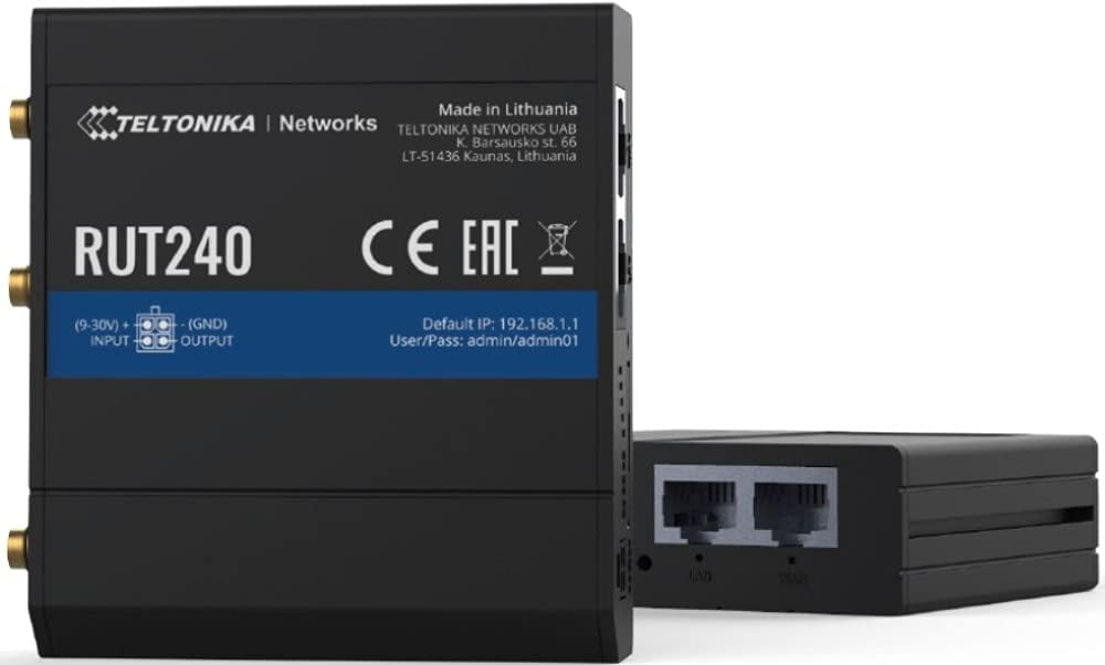 Teltonika RUT24002U000 Model RUT240 Industrial 3G/4G LTE Cellular