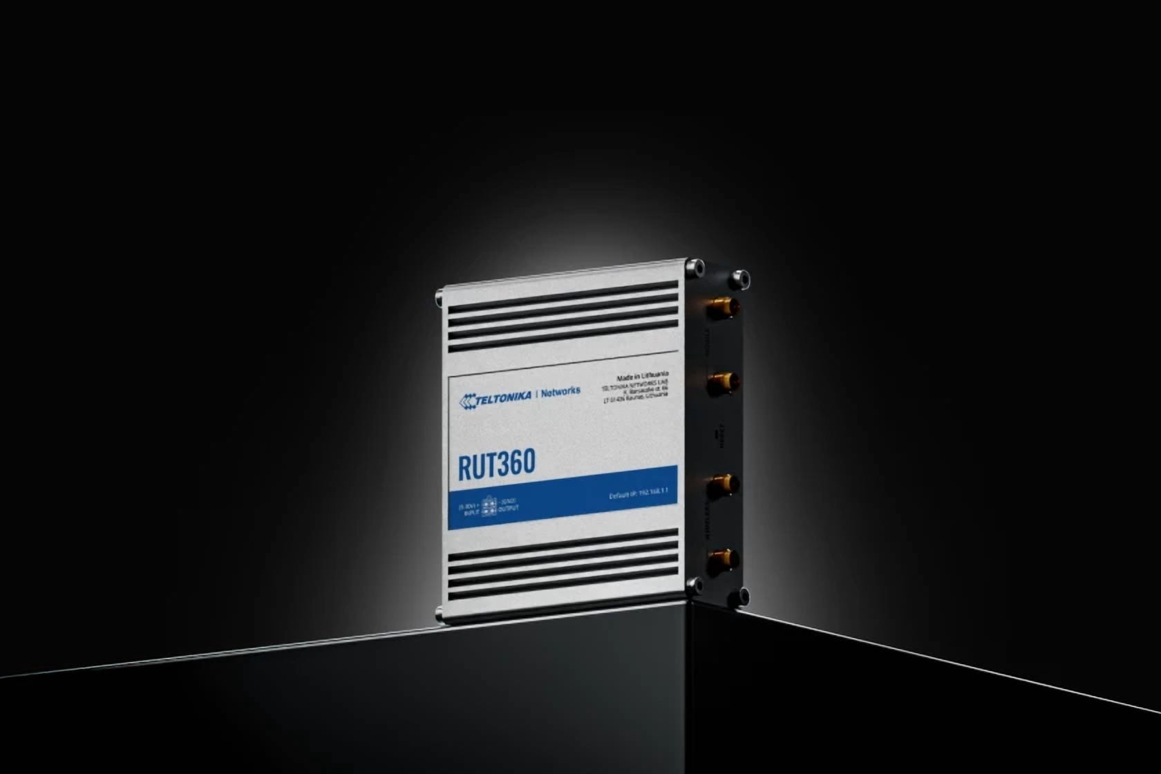 Teltonika RUT360 | 4G LTE Cat 6 Router | Dual Ethernet Ports | Wi-Fi 4 (802.11b/g/n) | VPN, Firewall, VLAN | SMS & USSD Support | Multiple PDN | QoS | IP30 Rated | Rugged Aluminium Housing
