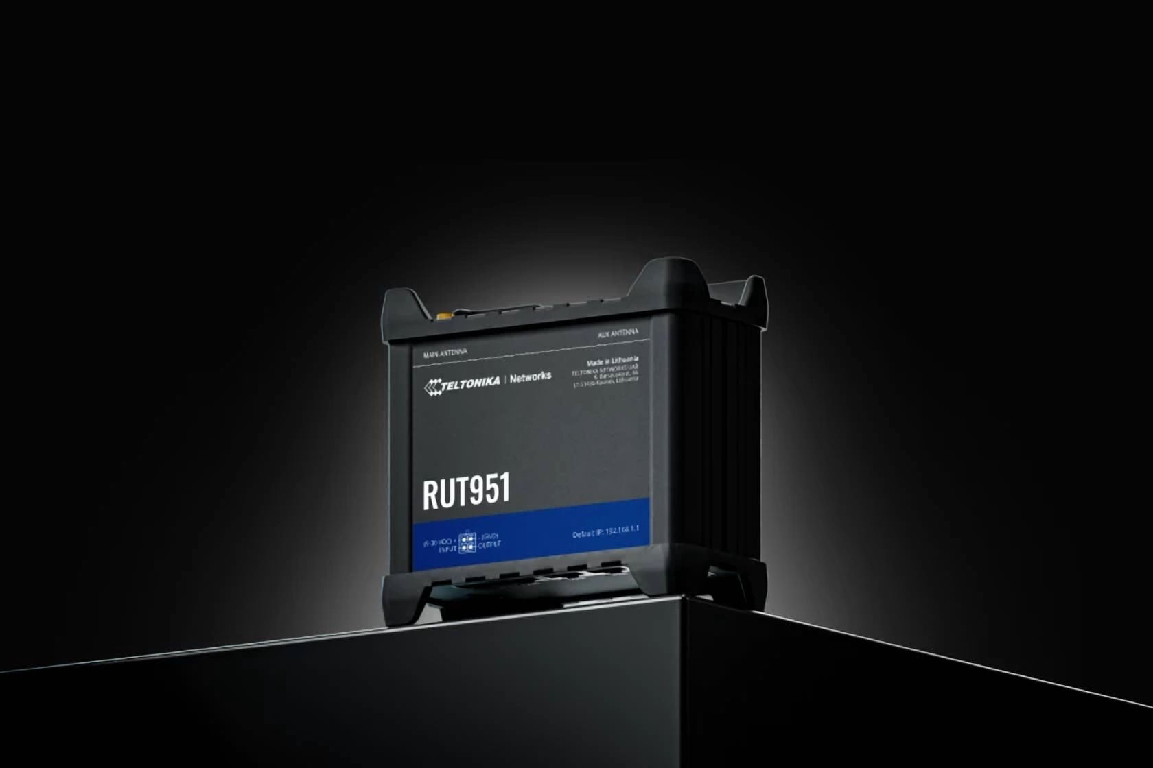 Teltonika RUT951A00800 4G LTE Router - High-Speed Cellular Router with WiFi, Gigabit Ethernet Ports, Industrial-Grade Design, and Secure Connectivity for Remote and Professional Applications