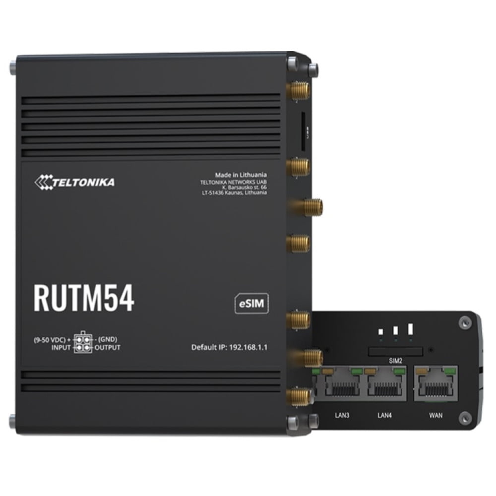 Teltonika RUTM54000000 RUTM54 5G Dual-SIM and eSIM Router - North America