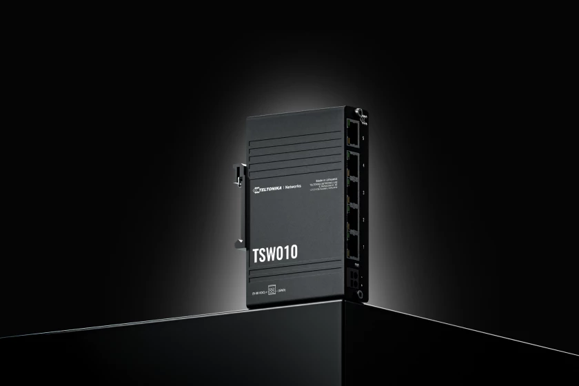 Teltonika Networks TSW010000000 5-Port Fast Ethernet DIN Rail Switch