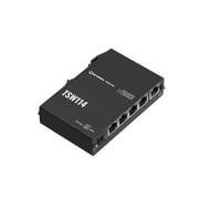 Teltonika TSW114 DIN Rail POE+ Switch 1 Gibabit Port 4 Gigabit POE+ Ports