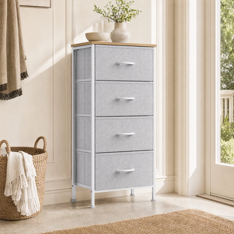Telyra 4-Drawer Fabric Dresser 37.4
