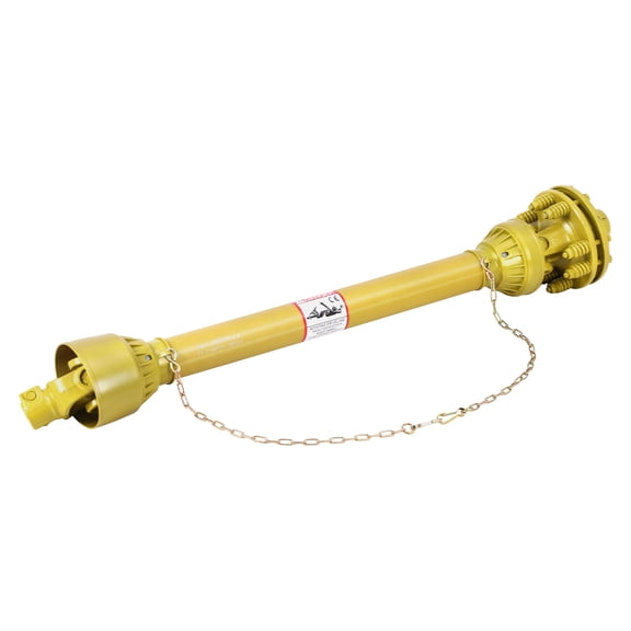 Telyswee 1 3/8" Pto Drive Shaft & Slip Clutch, Spline Both Ends Pto Friction Clutch, Carburized Steel Tractor Slip Clutch for Bush Hog/Finish Mower/Rotary Cutter