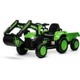 thumbnail image 1 of Telyswee 12V 3 in 1 Kids Ride on Excavator & Tractor with Detachable Trailer, Kids Electric Vehicles with Remote Control, Digger, LED Lights, Music, Ride on Car Toy for 3-8 Years Old Kids, 1 of 6