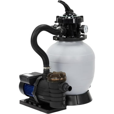 Telyswee 13" Sand Filter Pump - 2Lb Filter Ball, 3434GPH 3/4HP Pool Sand Filter for Above Ground and Inground Pool Up to 8500 Gallons, with 6-Way Multi-Port Valve & Strainer Basket