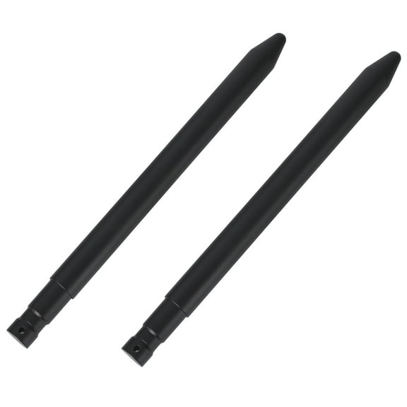 Telyswee 17" Stabilizer Hay Bale Spear Attachment, Pair Quick Attach Bale Spike without Sleeves, Black Powder Coated Hay Bale Forks Handing Equipment for Skid Steer Mount Plate Tractors Loaders