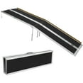 thumbnail image 1 of Telyswee 2-10 FT Portable Wheelchair Ramp, Wheel Chair Ramps for Homes with Transit Plate, Aluminum Wheelchair Ramp with Non-Skid Surface and Reflective Strips, Weight Capacity Up to 600 Lbs, 1 of 7
