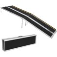 thumbnail image 1 of Telyswee 2-10 FT Portable Wheelchair Ramp, Wheel Chair Ramps for Homes with Transit Plate, Aluminum Wheelchair Ramp with Non-Skid Surface and Reflective Strips, Weight Capacity Up to 600 Lbs, 1 of 7