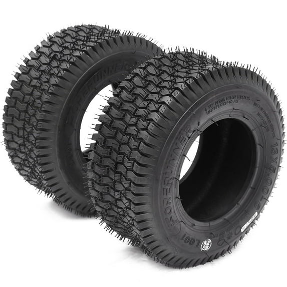Telyswee 2 Pack 13x5.00-6 TL Lawn Mower Tires 4PR Lawn & Garden Tires for Garden Tractor Riding Mower, Farm Equipment, Tubeless Black