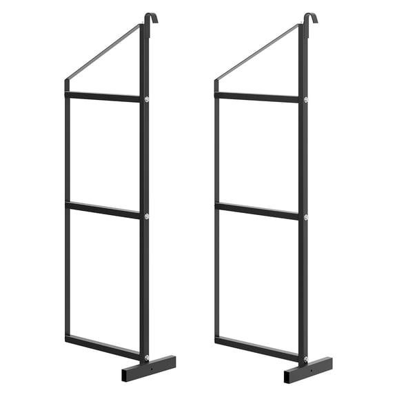 Telyswee 2 Pack of 3 Tier Shipping Container Shelving Bracket 22" x 60" Universal for Heavy Duty Trailer Containers Cargo Shelf Hang & Hook Shelf Brackets Black
