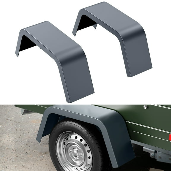 Telyswee 2 Pack Trailer Fenders Single Axle Fit 14"-16" Boat Trailer Fenders Wheels