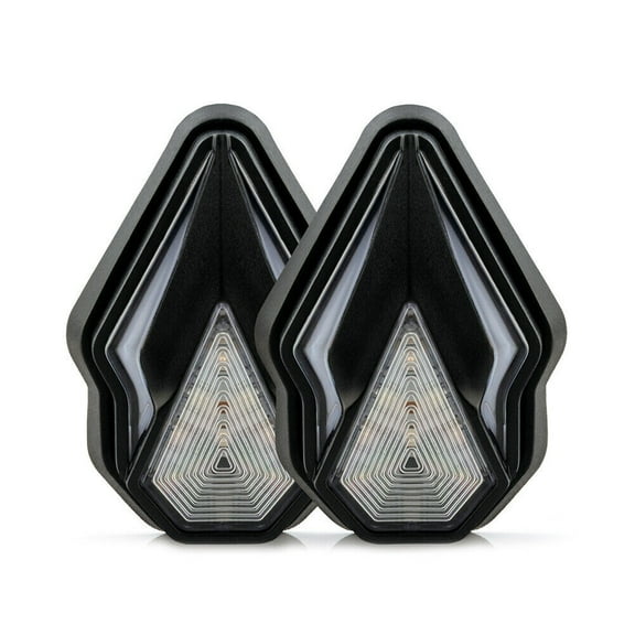 Telyswee 2 Pcs Motorcycle Led Turn Signal Dc 12v Flush Mount Indicators Turn Lights Mobile DRL