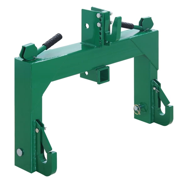 Telyswee 3 Point Quick Hitch Category 1, 3000 LBS Lifting Capacity Tractor Quick Hitch, 27.5" Between Lower Arms, 14.5" ~17.5" Level Adjustment, Quick Hitch Adapter to Category 1 and 2 Tractors