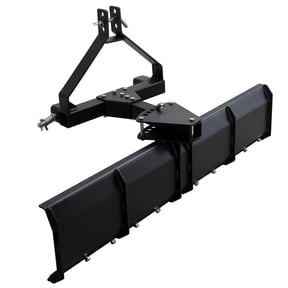 Telyswee 3 Point Rear Grading Blade for CAT 0 & CAT 1 Tractor, 52"W Heavy Duty Steel Scraper for Grading Driveways, Arenas, Top Soil, Gravel and More