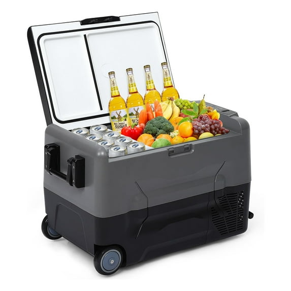 Telyswee 58QT Car Refrigerator, Portable Freezer Electric Cooler Car Fridge, 12V Fridge for Car, 58 Quart -4℉-68℉ Portable Refrigerator for Camping, Travel, Fishing, Outdoor or Home Use