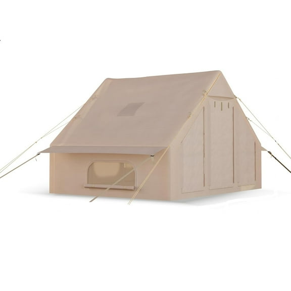 Telyswee 6-8 Person Inflatable Camping Tent, Large Inflatable Tent House with Air Pump, Quick Assembly Luxury Camping Tent Waterproof for All Seasons