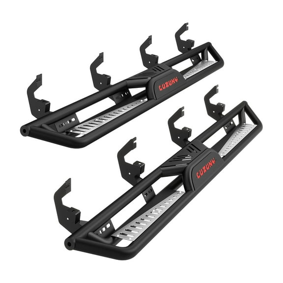 Telyswee 6" Running Boards 550LBS Black Powder Coating Rock Sliders Side Steps for 2019-2025 Chevy Silverado Crew Cab(Excl. 2019 1500 LD/Limited), Non-Slip Design