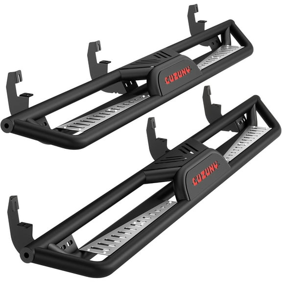 Telyswee 6" Running Boards 550LBS Black Powder Coating Rock Sliders Side Steps for 2015-2025 Chevrolet Colorado Crew Cab, Non-Slip Design