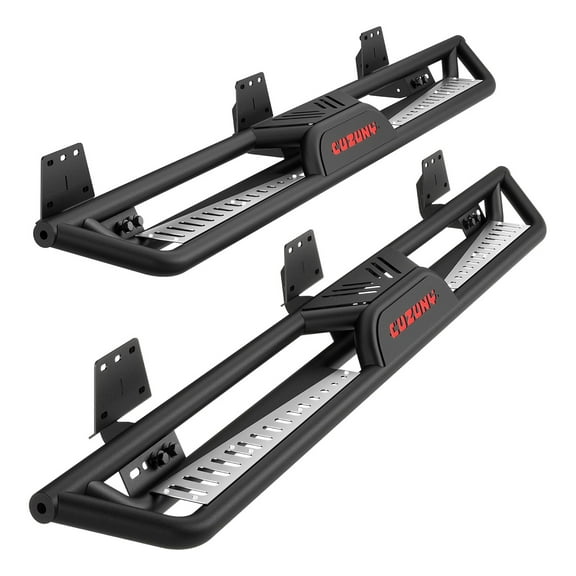 Telyswee 6" Running Boards 550LBS Black Powder Coating Rock Sliders Side Steps for 2019-2025 Dodge Ram 1500 Crew Cab New Body Style, Non-Slip Design