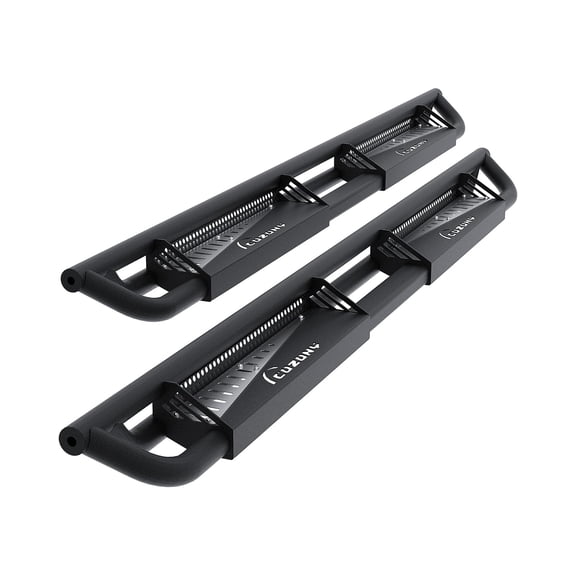 Telyswee 6-inch Running Boards 550LB Black Powder Coating Non-Slip Design Side Steps Bolt-On Fits 2007-2018 Chevy Silverado/GMCSierra 1500 Crew Cab / 2007-2019 2500/3500HD Rock Sliders