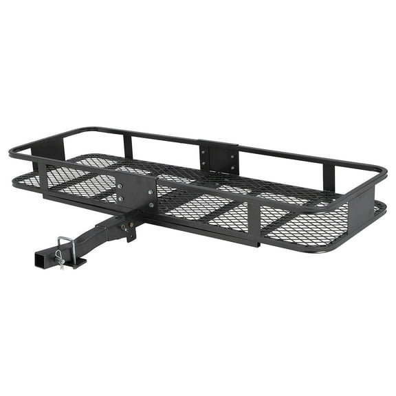 Telyswee 60" x 20" x 5" Steel Hitch Cargo Basket, Heavy-Duty 200 LB Capacity Hitch Basket Cargo Carrier, with 2" Hitch Shank, for Car, SUV Traveling, and Camping
