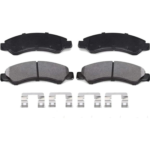Telyswee Brake Pads, 4Pcs Premium Ceramic Front Disc Brake Pads for