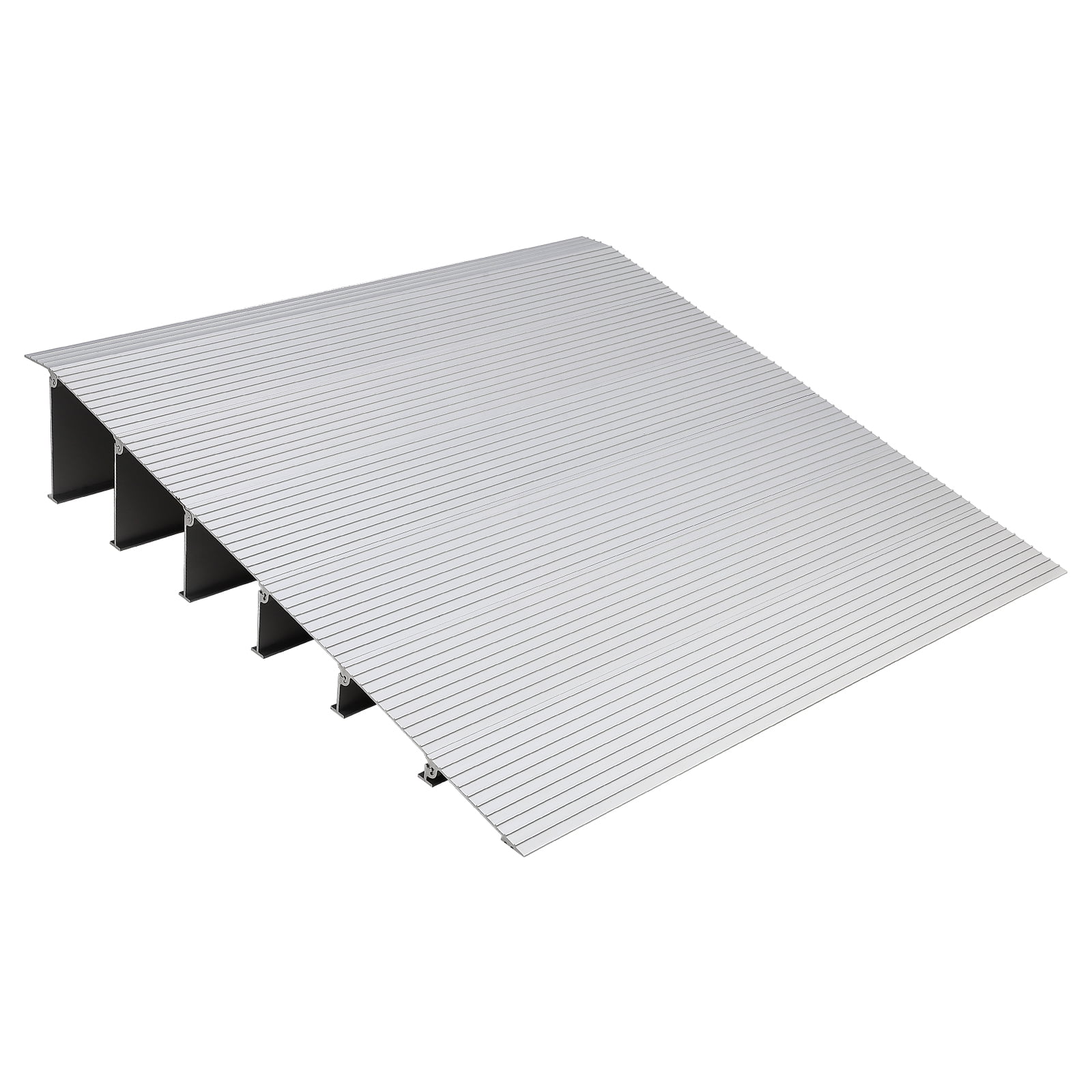 Telyswee Door Threshold Ramp 6" Rise Aluminum Door Entry Ramp w/Non ...