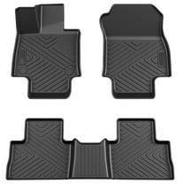 Telyswee Floor Mats Compatible for Toyota RAV4 2019 2020 2021 2022 2023 2024 2025 (Including Hybrid), TPE All Weather Car Floor Liner Mats Accessories Black